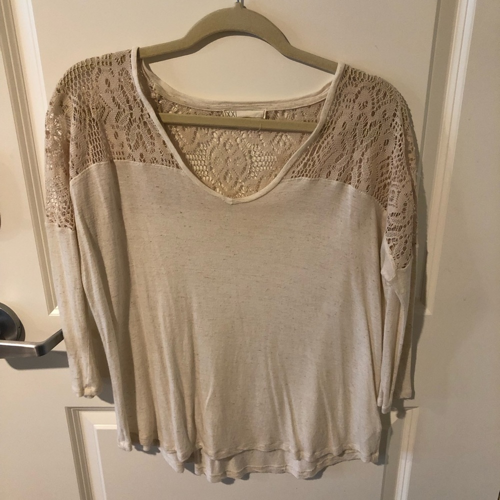 Cream blouse